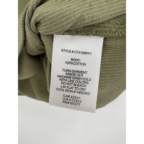 SANCTUARY Top Size XS NEW Sage Green Ribbed Ruched Tank Crew Neck - Picture 7 of 10